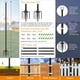 thumbnail image 4 of Postes para guirnaldas de luces Mutovlin de metal, 3 m, para exterior, paquete de 2, 4 of 7