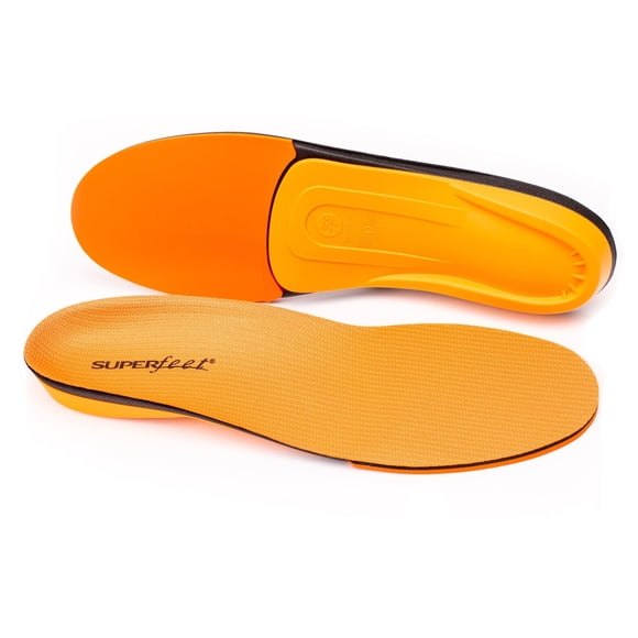 Plantillas Superfeet multiusos con soporte de alto impacto, color naranja