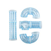Magideal - Hamster Tube Set Hamster Playground Tubo Deportivo Externo Hamster Ejercicio Juguetes Juguete De Hámster Para Jaula De Hámster Accesorios Para Azul