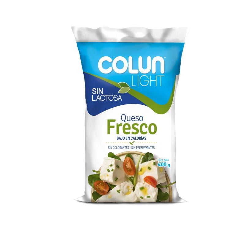 Queso Fresco Light Sin Lactosa 400 g Colun