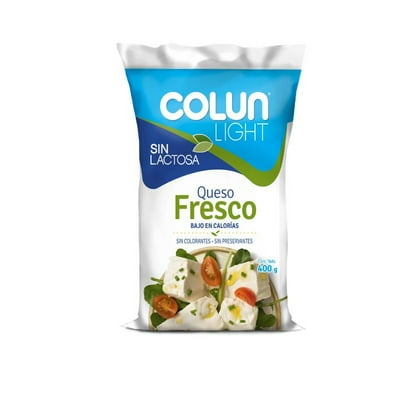 Queso Fresco Light Sin Lactosa 400 G Colun