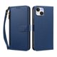 thumbnail image 1 of Funda Tipo Billetera para iphone14 con Soporte y Bolsillo con Cierre Azul profundo, 1 of 1