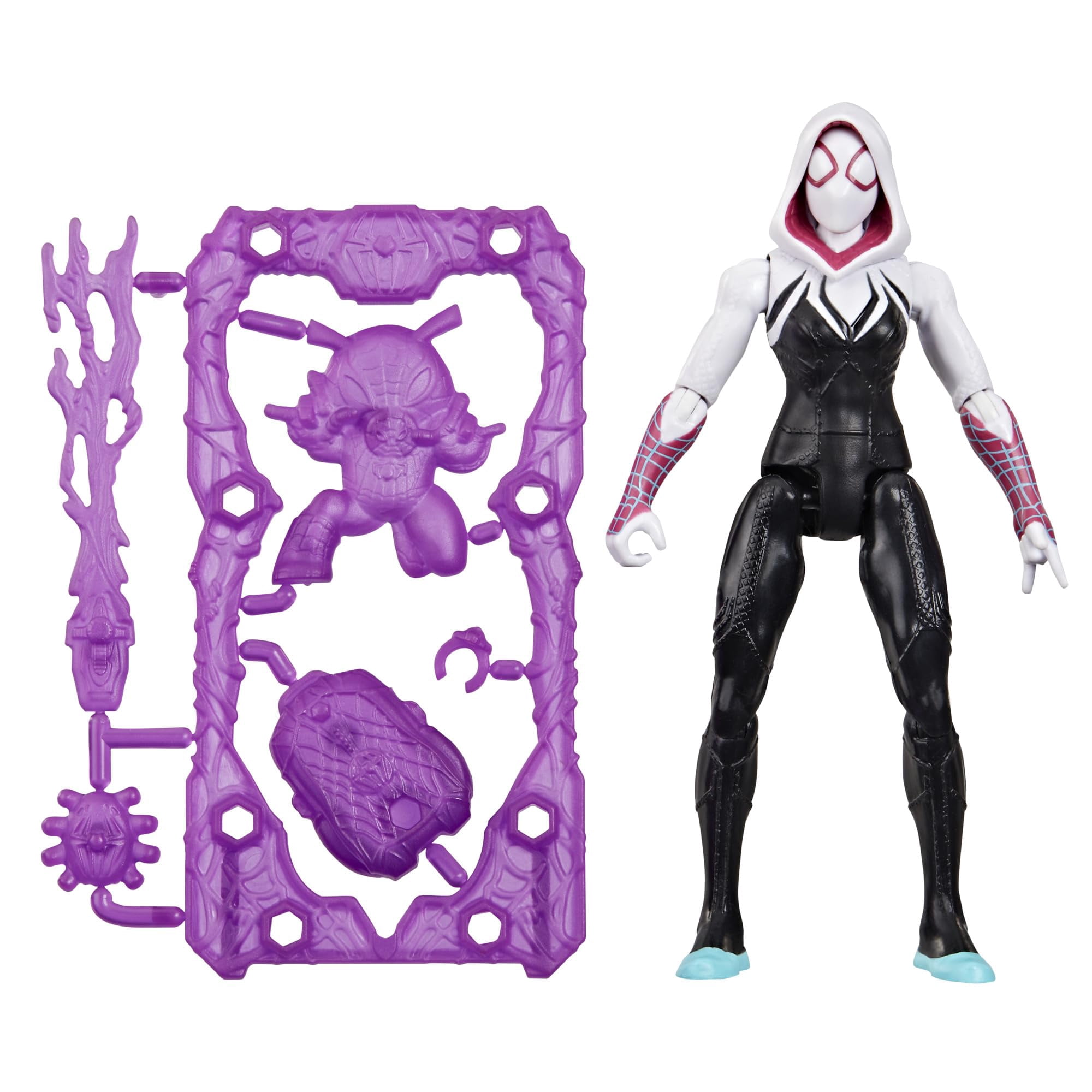 Figura De Acción Spider-man Marvel Ghost-spider 11,4 Cm Con Accesorios