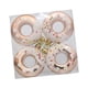 thumbnail image 5 of 4 piezas de adornos colgantes con forma de donut navideño, decoración navideña decorativa de 7 cm de diámetro para decoración de fiestas navideñas, Champán, 5 of 5