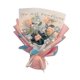 thumbnail image 1 of Ramo De Flores De Ganchillo Completo Para Vacaciones Día De La Madre Regalo Familiar Azul Rosa, 1 of 5