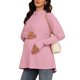 thumbnail image 4 of INSPIRE CHIC Camiseta de Maternidad de Manga Larga para Embarazo L Rosa, 4 of 6