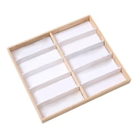 Magideal - Bandeja Para Exhibir Gafas, Bandeja Para Exhibir Gafas, Caja De Almacenamiento Apilable De Terciopelo De Madera Para Coleccionistas, Contenedor Para Exhibir Gafas, Soporte Para 10 Cuadrículas