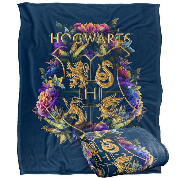 Manta LOGOVISION 127 cm Hogwarts Floral Multicolor