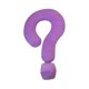 thumbnail image 3 of Almohada Suave Y Ligera Con Signo De Interrogación Para Oficina, Dormitorio De Niñas, Color Morado, 3 of 3
