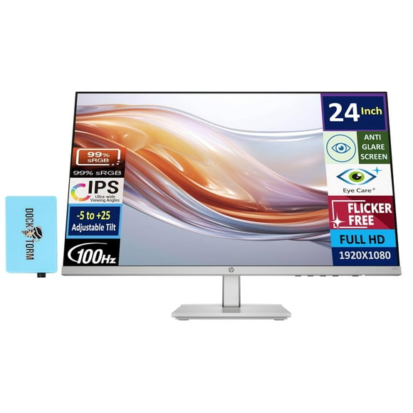 Monitor HP 24" FHD IPS 100 Hz 99% sRGB antirreflejo