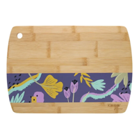Genérico - Tabla De Cortar Bamboo Flowers Keep 23X33 Parrilla Cocina 33X23