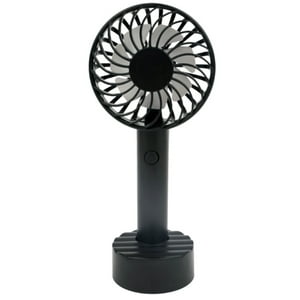 Tecnolab - Mini Ventilador De Mano Recargable 500Mah Negro - Ps