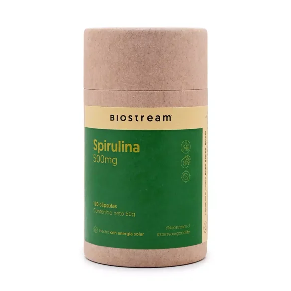 Spirulina 500mg - 120 Caps | Biostream