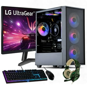 Hyperpc.Cl - Pc Gamer + Monitor 24 + Perif: Amd Ryzen 5 5600Xt 16Gb 1Tb Gtx 1650 Wifi 6Xfan