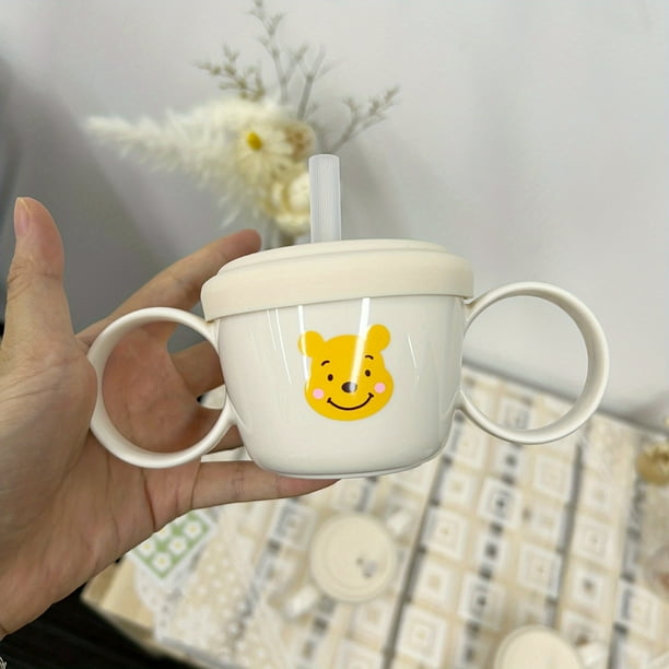 Keep Your Baby's Food Warm and Mess-Free with our Double-Eared Bowl and Cup Set - Perfect for Snacks and Meals!