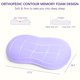 thumbnail image 4 of Almohada viscoelástica KEEPMOV para aliviar el dolor de cuello cervical, color morado, 4 of 4