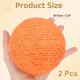 thumbnail image 2 of Uxcell Juguete de Pelota para Gatos, Pelotas Rascadoras Interactivas Naturales para Gatos Juguete de Pelota de Sisal (Sisal, 2 Piezas, 3.9 Pulgadas, Naranja), 2 of 6