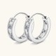thumbnail image 3 of Aretes de Aro de Moissanita para Mujer 0.72cttw Color D Claridad VVS1 Corte Redondo Aretes de Diamante Aro Aretes de Moissanita de Plata Esterlina 925 para Mujer, 3 of 6