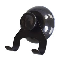 Bothyi - Gancho De Ventosa, Colgador De Corona Pequeña Para Baño, Ventana De Vidrio, Puerta, Baño, Negro