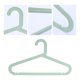 thumbnail image 3 of REGALWOVEN 20 Paquete de Perchas para Pantalones, Perchas de Plástico, Perchas Duraderas que Ahorran Espacio para Ropa, Armario, Abrigos, Camisas, Pantalones o Jeans Verde, 3 of 6