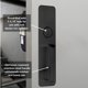 thumbnail image 5 of Tirador de puerta BRINKS con mango negro mate de 14 cm, 5 of 7