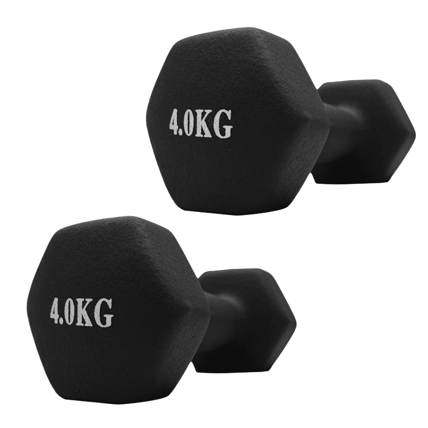 Linea Sport - Par De Mancuernas Hexagonales De Neopreno 4kg C/u Total 8kg