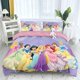 thumbnail image 1 of Princess Cartoon Series Girl 3-Pcs Bed Duvet Cover Set Microfiber Bedding Sets for Girls Kids, 1 of 5
