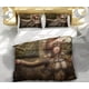thumbnail image 2 of Att-ack on Gi-ant Eren L-evi Ani-me Soft 3D Pri-nted Du-vet Cover -Bedd-ing Set with Co-mforte-r Cover-, 2 of 5