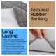thumbnail image 3 of Alfombra de baño GORILLA GRIP 178 × 61 cm gris chenille absorbente, 3 of 9