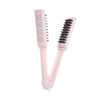 Magideal - Peine Alisador De Cabello, Abrazadera De Cepillo De Doble Cara, Peine De Peluquería Portátil Suave Con Mango Ergonómico, Profesional Para Uso Doméstic