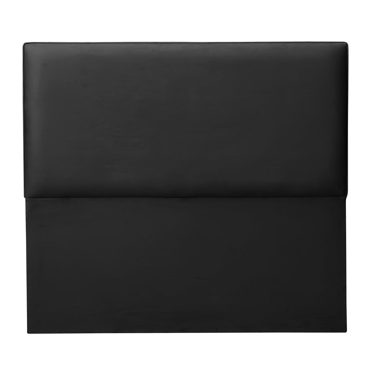 Espacio Hogar - Respaldo Flat 1,5 Plazas Felpa Negro