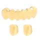 thumbnail image 2 of Halloween 18k Golden 2pcs Juego De Parrilla Superior Individual Y 6 Dientes Inferior Gold, 2 of 3