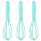 thumbnail image 1 of Batidor de silicona para cocinar, batidor de huevos con forma de globo, perfecto para mezclar, hornear y batir, juego de 3, 1 of 5