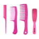thumbnail image 4 of 4Pcs Cepillo De Peluquería Peines Peluquería Peinado Barber Peines Kit Rose Red, 4 of 5