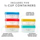 thumbnail image 2 of Contenedor de alimentos Fit & Fresh 125 ml 5 unidades multicolor, 2 of 7