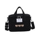 thumbnail image 3 of Bolsas colgantes para mamá, bandolera, organizador de cochecito, bolsa de hombro, bolsa de almuerzo portátil impermeable para juguetes, aperitivos de Negro, 3 of 5