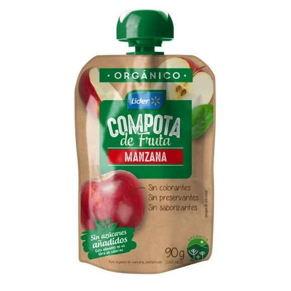 Compota Orgánica de Manzana, 90 g