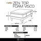 thumbnail image 4 of Cama Zen Top Foam 1.5 plaza Base Normal, 4 of 4