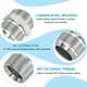 thumbnail image 4 of Conectores de Reducción Hexagonal Adaptador de Tubería 1-5/8 Macho 37° Flare JIC x 1-1/4 Macho NPT, 4 of 6