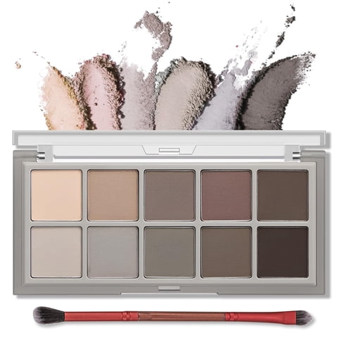 Paleta De Sombras De Ojos Erinde 10 Colores Mate Para Mujeres Mayores