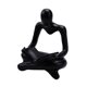 thumbnail image 1 of Estatuilla Humana De Estatua De Pensador Abstracto Coleccionable Para Estantería De Boda Negra, 1 of 5