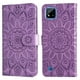 thumbnail image 1 of Funda tipo cartera FOXDOCK para Realme C11 , diseño girasol en relieve, cuero PU, cierre magnético, soporte y tarjetero, 1 of 5