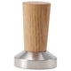 thumbnail image 1 of Manipulador De Café De Acero Inoxidable Mango De Madera Para Máquina De Espresso Bar Camping 51 Mm, 1 of 5