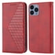thumbnail image 1 of Funda Flip FOXDOCK para iPhone 14 , Estilo Billetera con Diseño Rombo, Correa de Mano y Soporte, Uso Diario, 1 of 5