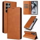 thumbnail image 5 of Funda Cartera para Samsung Galaxy S24 Ultra con Ranuras Tarjetas y Soporte - Protección Completa Marrón, 5 of 5