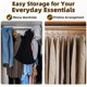 thumbnail image 5 of Perchas para pantalones HOUSE DAY de madera de primera calidad, paquete de 25 con clips, 5 of 9