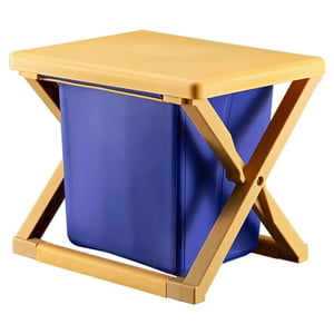 Genérico - Orinal Portátil Plegable Para Inodoro Ligero Para Acampar De Emergencia Amarillo Limón