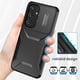 thumbnail image 3 of Funda Resistente para Samsung Galaxy S24 con Tapa Deslizante y Protección Militar Negro, 3 of 6