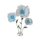 thumbnail image 4 of Flores Gigantes Para Decoración De Bodas Con Base De Pie Para Fiestas De Cumplea?os En Color Azul Claro, 4 of 5