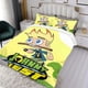 thumbnail image 3 of Johnny Test Conjunto de sábanas temático, trío de piezas, cómodo y amigable con la piel, diseño único, regalo de decoración para el hogar para familiares, amigos y fans, 90 cm * 190 cm, 3 of 6